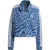 Collaborazione Originals X Farm Rio PE24 Confortevole Alla Moda Versatile Design con Zip Giacca di Jeans a Maniche Lunghe Giacca da Donna Blu IW0793