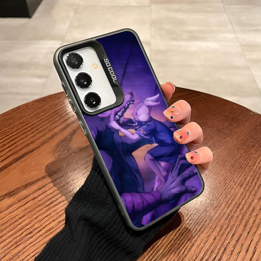 Anime Beastars Phone Case For Samsung Galaxy S24 S23 S22 S21 S20 Note20 Ultra Plus Fe colored silver Cover