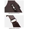 Multi-Pocket Double Shoulder Strap Outdoor Anti-Theft Tactical Fishing Bag Waterproof PU Multi-Purpose Crossbody Bag For Men