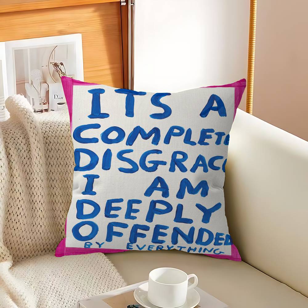 

Абстрактный Дэвид Шригли Такса Черный кот Цирк Наволочка для подушки Декоративная подушка Диван Домашний декор чехол наволочки 12x12Inch