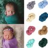 Newborn Stretch Knit Solid Wrap Baby Photography Props Blanket Infant Photo