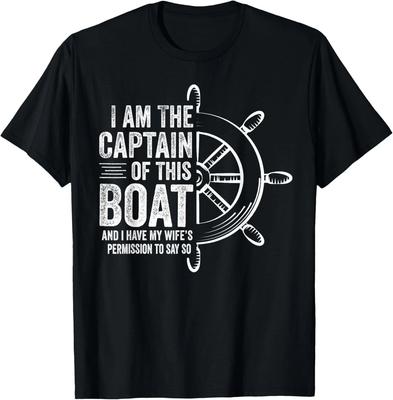 Geschenke für Bootsfahrer Ich bin der Kapitän dieses Bootes Segel-Skipper Geschenk Unisex T-Shirt