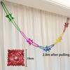 2/4/8Pcs Multi Colour Ornaments Party Supplies Christmas Decor Ceiling Wreath Metalic Foil Garland Hanging Decoration