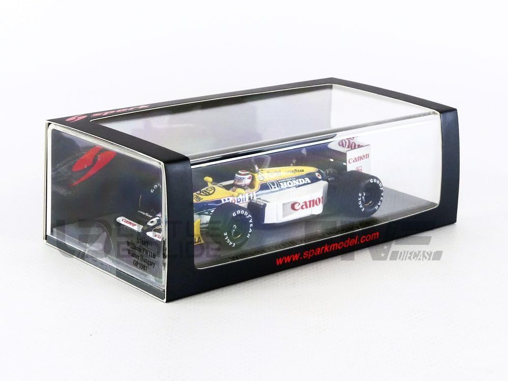 Spark Williams FW11B F1 1987 Hungarian GP Winner Piquet 1/43 #6 N.