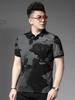 European Summer Polo Shirt Short-Sleeved Men's 2025 New Trendy Printed Casual Lapel T-Shirt Men's Top