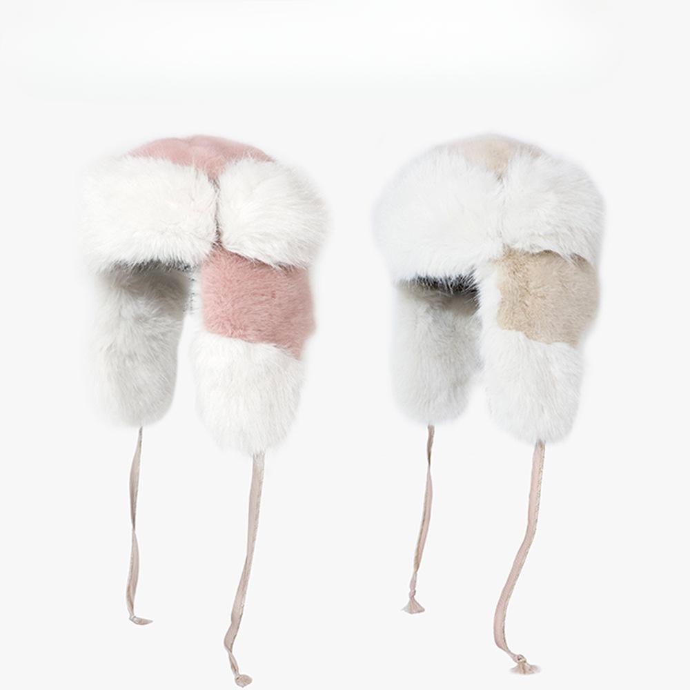 Korean Version of Winter Lei Feng Hat for Women Outdoor Riding Fashionable Versatile Hat Thickened Ear Protection Face Protection Warm Hat for Men