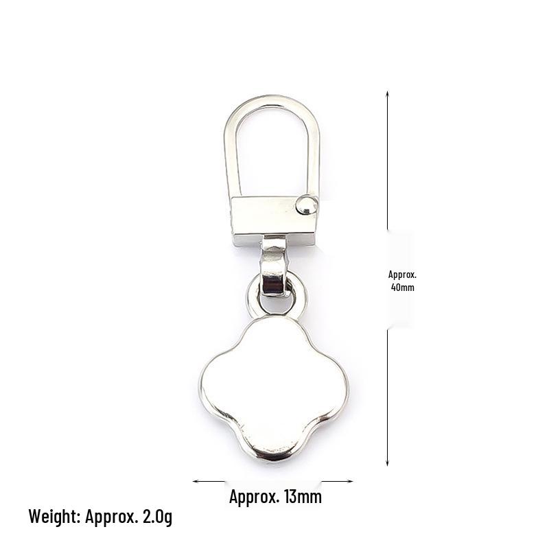 Detachable Metal Zipper Pull Tab Accessory for Bags, Shoes, and Clothes Repair
