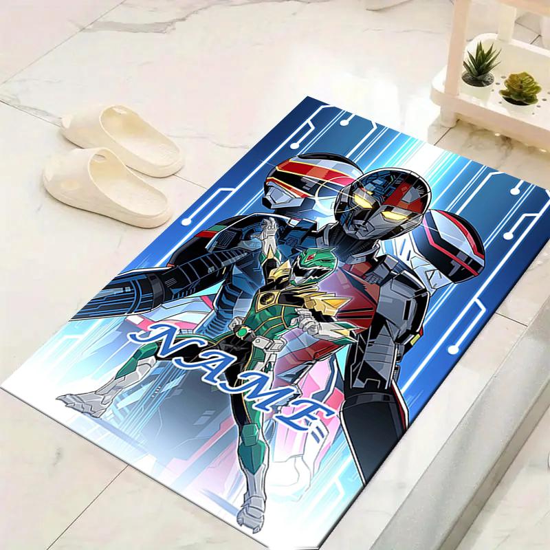 Custom 1Pc Power Rangers Artwork Rug Office Carpet Indoor Outdoor Entrance Doormat Nonslip Soft And Comfortable Living Room D2915214