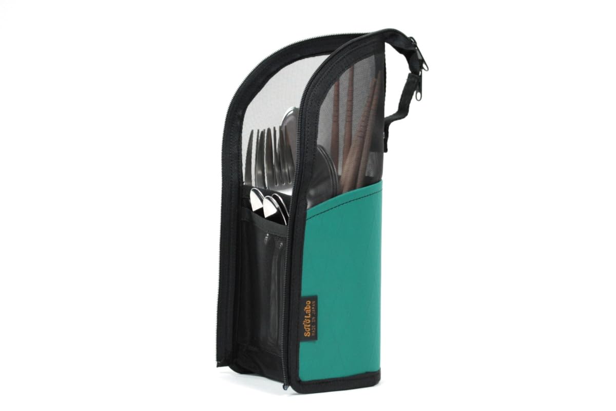 

SotoLabo Dry mesh Cutlery case (Teal Green)