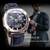 Winner New Top Men's Watch Skeleton Mechanical Watch Automatic Mechanical Watch Men's Belt Watch