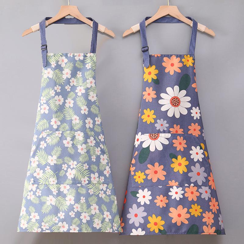 Fashionable Summer Canvas Apron: Breathable, Anti-Fouling, and Durable for Home and Kitchen