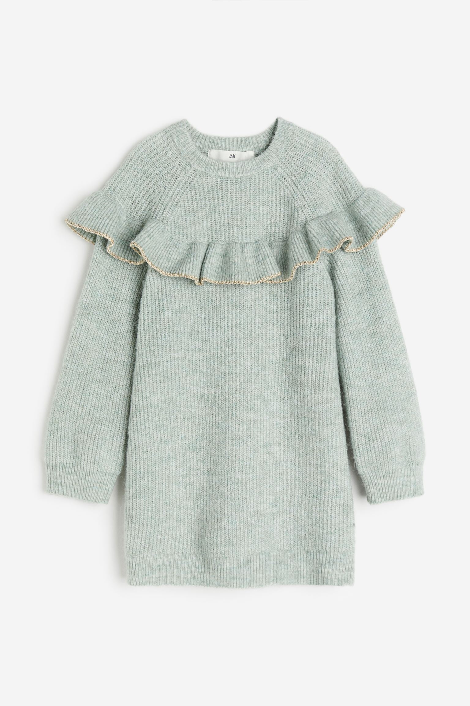 

Трикотажное платье с воланами