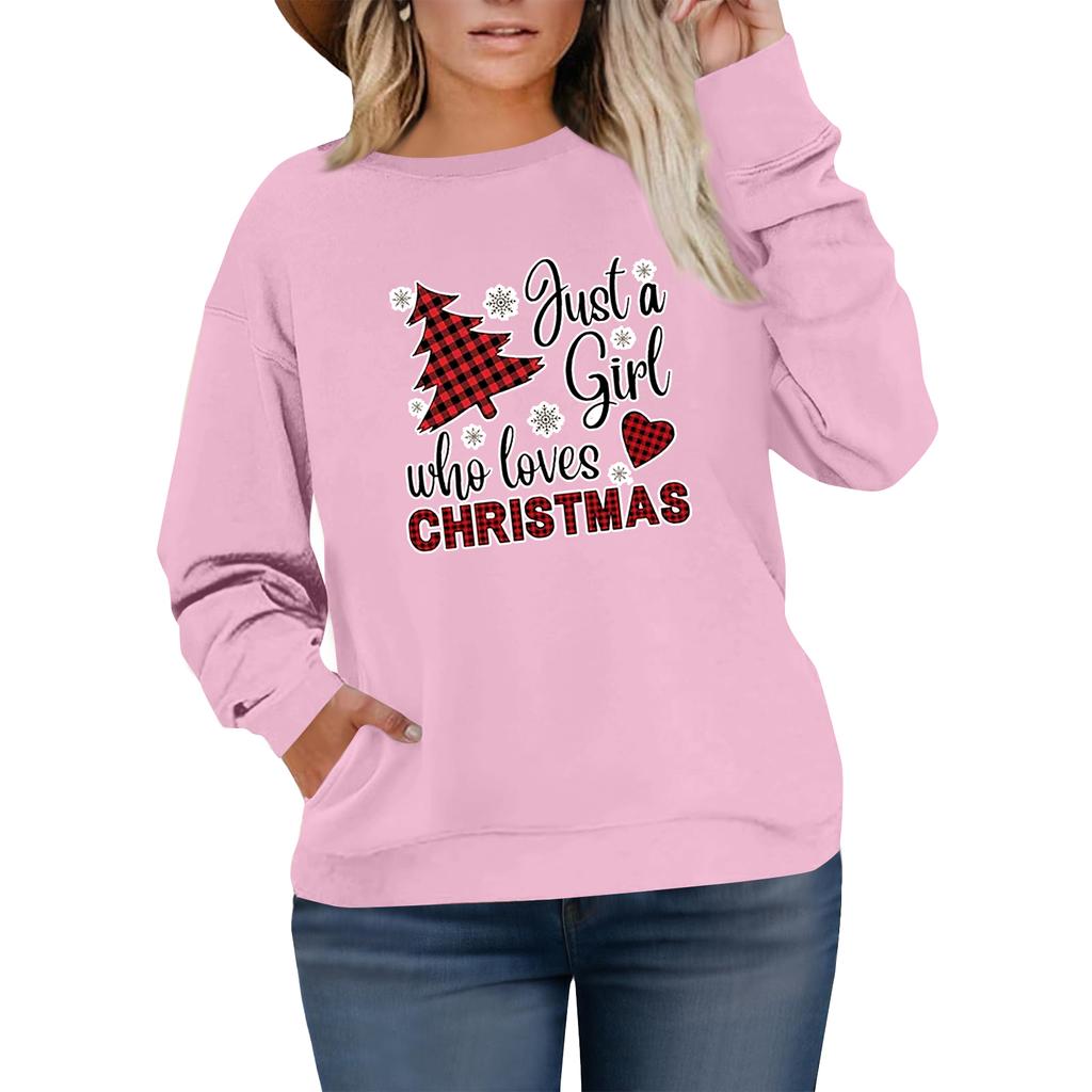Women's Fashionable Casual Plus-Size Long Sleeve Pullover Printed Sweatshirt