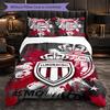 Monaco FC Themed Bedding 3Pcs Duvet Cover Set Decorative Bed Linen For Teen Room Home Decoration