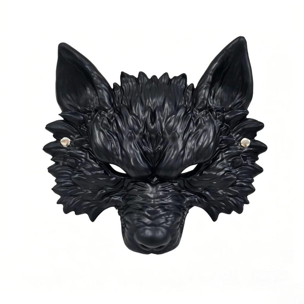 Lustige Cosplay Halloween Wolfsmaske 3D Fellstruktur Werwolfmaske Party Kostümmaske Verkleidungs Requisite