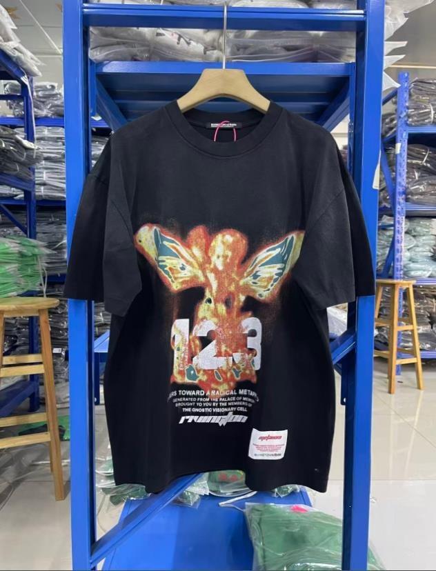 2026 New American Retro Washing Water Old Printing Loose and Versatile Trend Hip-hop Crew Neck Short-sleeved T-shirt for Men and Women