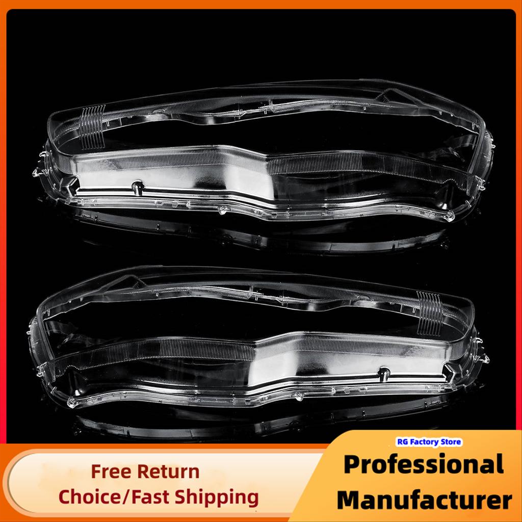 1Pair Front Headlamp Lens Cover For Mitsubishi Lancer Ex 2008-2016 Clear Car Headlight Shell  Transparent Lampshade