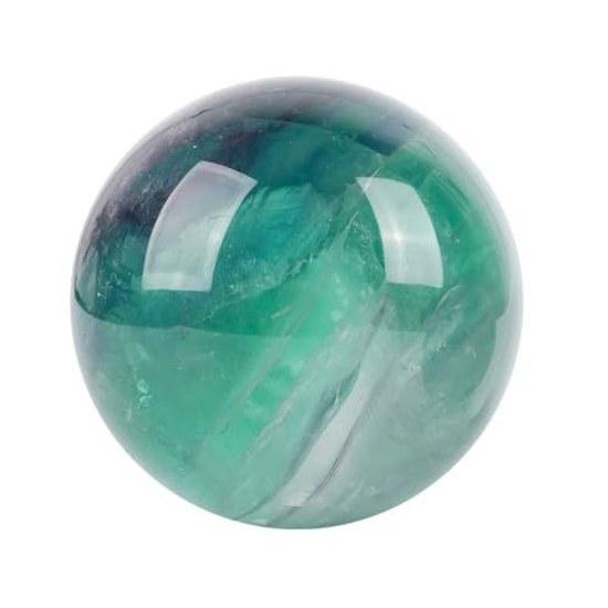 Beautiful rainbow fluorite crystal sphere hand-polished ornament natural quartz ball home reiki healing decoration 6070mm