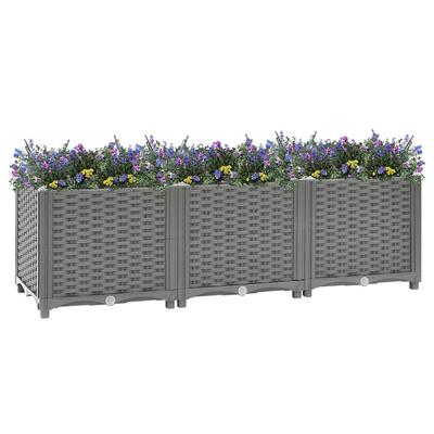 Raised Garden Bed 120 X 40 X 38 Cm Polypropylene