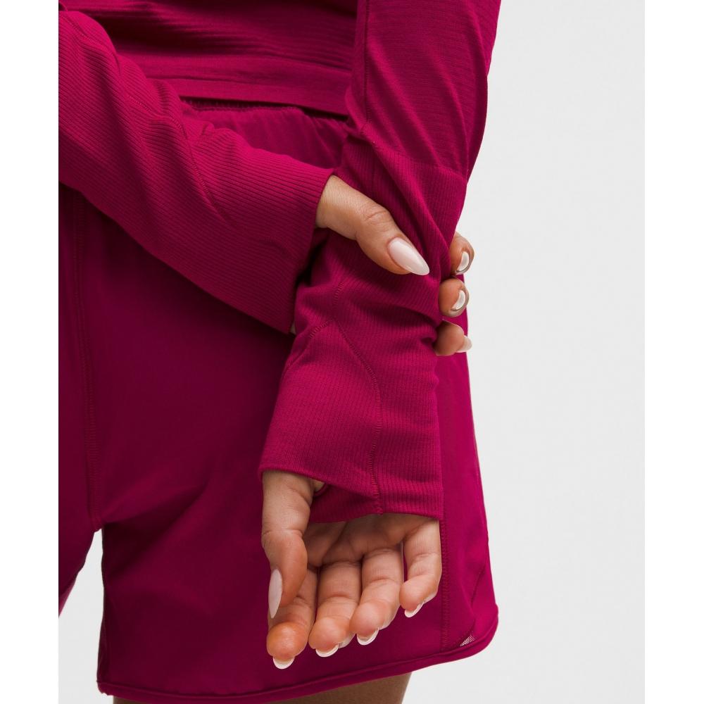 Lululemon Swiftly Tech Long Sleeve Shirt 2.0  Waist Length Berry Rumble Berry Rumble
