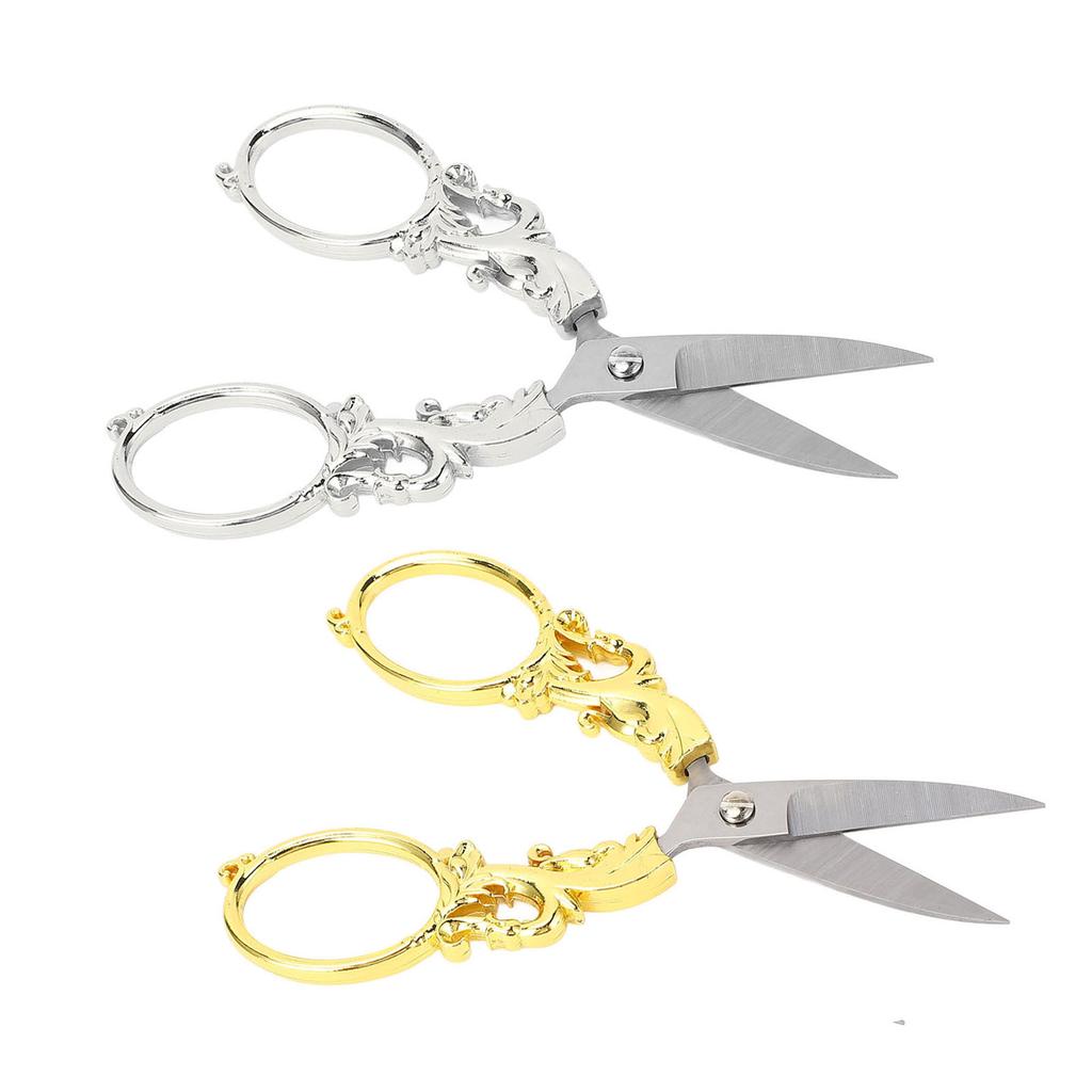 Embroidery Scissors Retro Stainless Steel Multifunctional Portable Scissors Shear Sewing Supplies