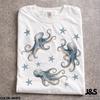 Vintage Octopus Shirt, Watercolor Octopus Graphic Tee, Coastal Ocean Animal Shirt, Sea Life Aesthetic Tee, Marine Lover Gift
