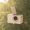 Bird Breeding Box with Hinged Lid | Wood Finish, Easy to Clean, for Aviaries