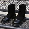 British Martin boots children's autumn and winter 2025 new thick heel thin boots French small thin short boots