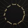 Fashion 12 Constellation Zodiac Star Sign Pendant Clear Zircon Women Necklaces Pisces Aries Taurus Horoscope Amulet Jewelry