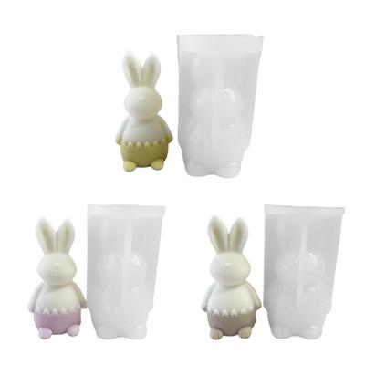 Osterhase Kerze Silikonform für Kerzenherstellung, Aromatherapie Kerze Resinform Ornamente Epoxidharz Gussform