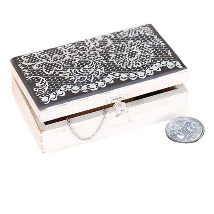 3 Schablonen Polymer Clay Spitze 11,4 x 15,3 cm