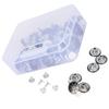 120Pcs Replacement Jeans Buttons Pants Metal Fastener Tack Kit Clothing Accessories