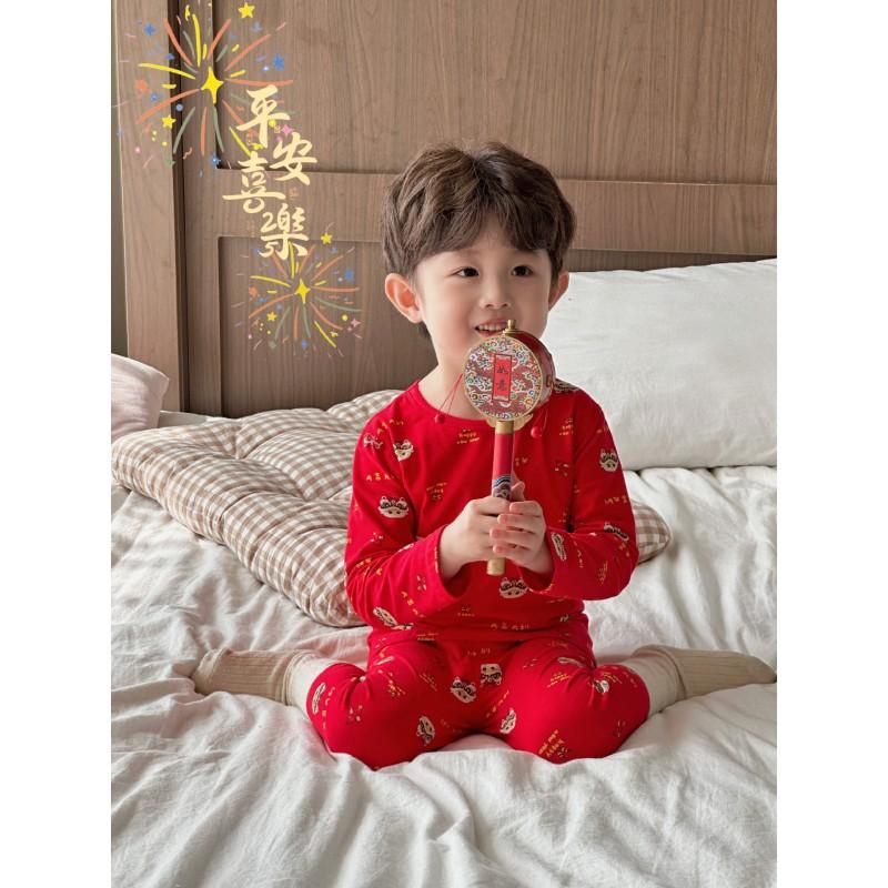 Kids Long Sleeve Pajamas Set Cotton Blend Loungewear New Themed Sleepwear Boys Girls 90-180cm
