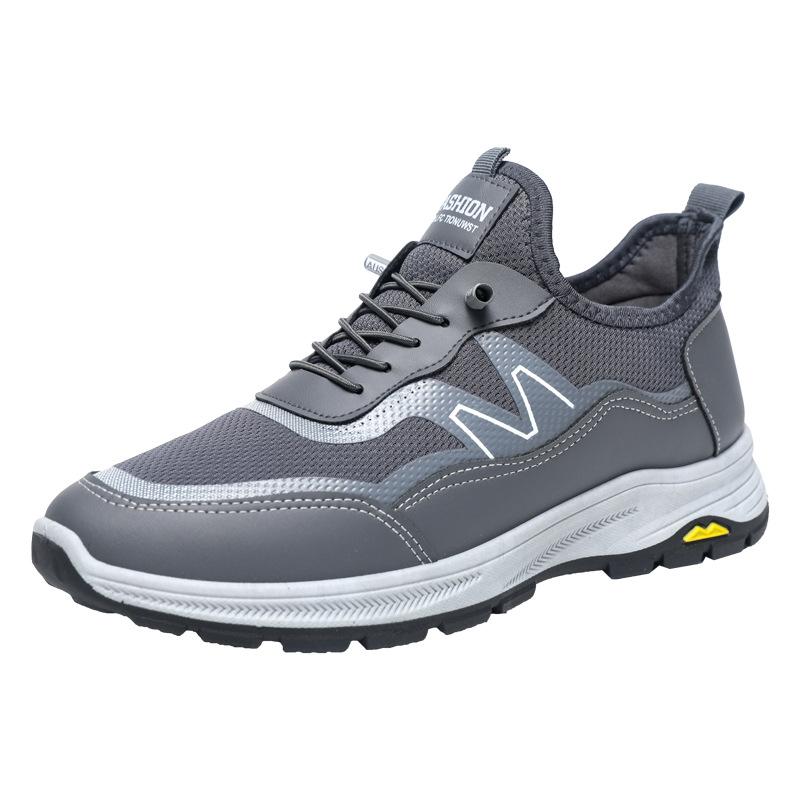 

Spring new men s shoes trendy sports shoes men s casual single shoes foreign trade platform fashion travel shoes walking shoes men 45 серый