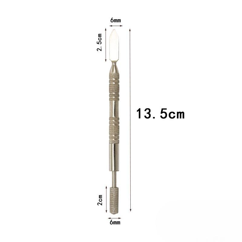 

1 шт. Ручка для окрашивания края кожи и аппликатор для нанесения масла/клея - Металлический набор инструментов с роликом для покраски кожи - Для проектов по кожевенному делу своими руками