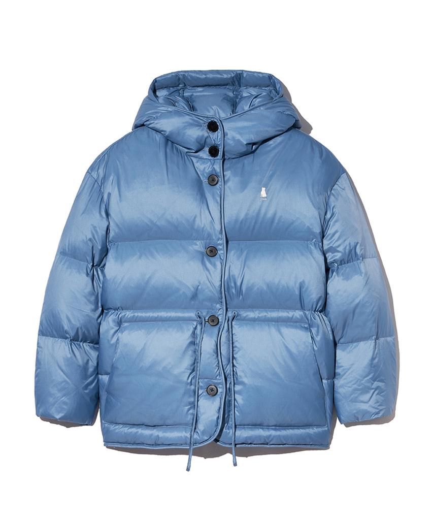 Yale Waist String Cloud Down Padded Jacket_Blue