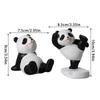 Panda Phone Holder Panda Figurines For Universal Cell Mobile Phone Stand Holder Resin Sculpture Statue Home Office Desk Decor