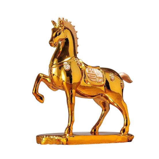 Simulated Horse Figurine Realistic Miniature Pony Resin Statue Animal Sculpture Decoration Ornament Housewarming Gift