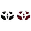 Carbon Fiber Car Steering Wheel Emblem Badge Sticker For Toyota RAV4 Hilux Aygo Yaris Ractis Corolla Camry CHR Auris Tacoma