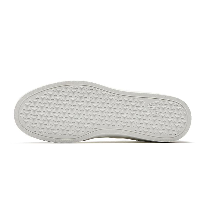 Anta Comfortable Versatile Lightweight Durable Low-Top Skate Shoes Men Sneakers Ivory-White Basic-Black 912538041-1