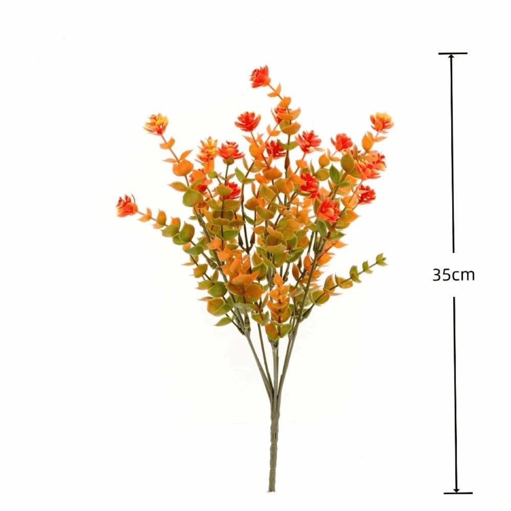 Plastic Artificial Flower Eucalyptus Leaf Decorative Floral Simulation Greenery Vase Arrangement