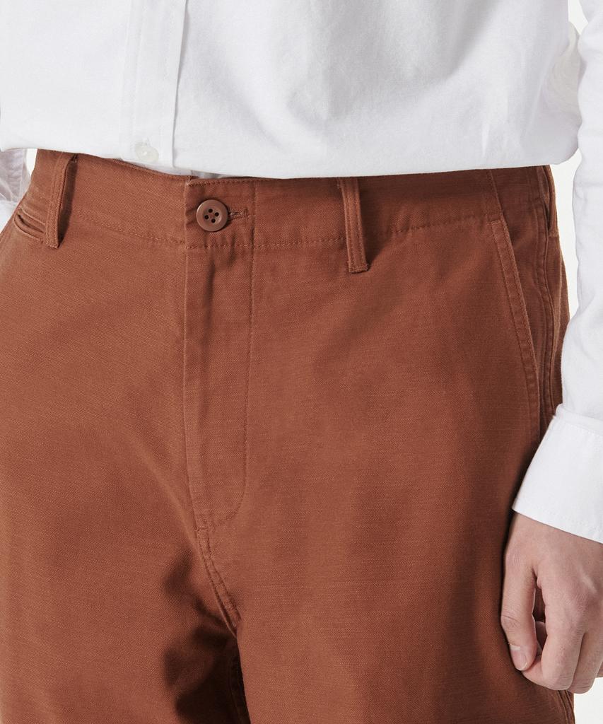 MUSINSA STANDARD Back Satin Wide Officer Pants [Brick Red]