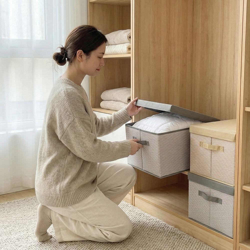 Large Capacity Clothes Quilt Storage Box Dust-proof Sorting Moving Box  Home Furnishings