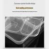 Tongyuan 5-Compartment Disposable Transparent Food Containers with Lids