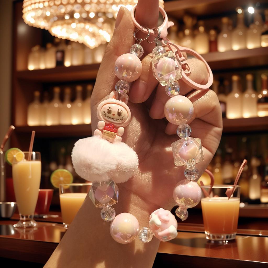 Color Dopamine Mobile Phone Chain DIY Handmade Beaded Blind Box Doll Chain Live Mobile Phone Chain Bag Chain Female