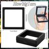 10Pcs Floating Display Case Jewelry Storage Box Holder Stands Transparent Frame Gift Box Dustproof Stackable Coin Medals