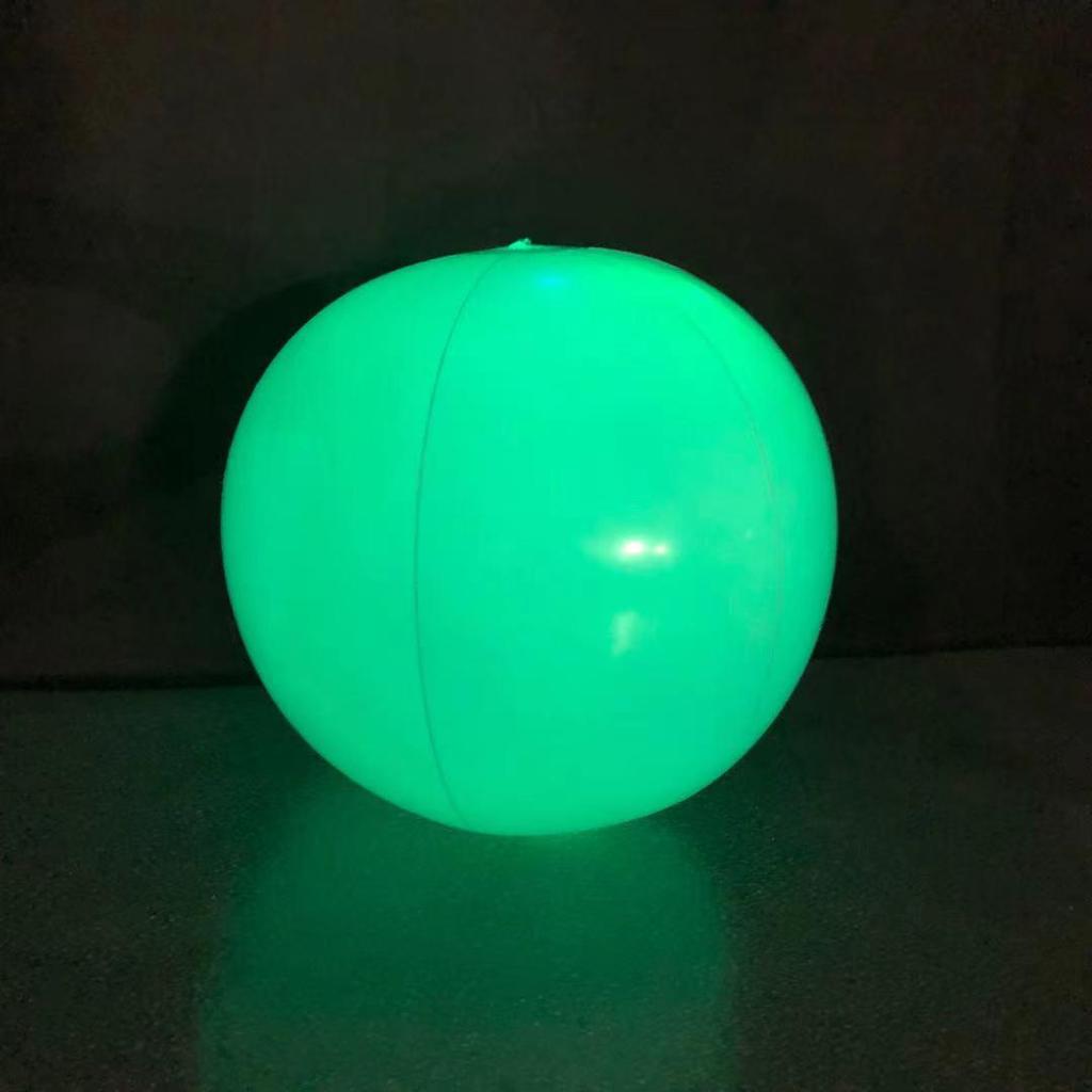 PVC Luminous Inflatable Beach Ball - 16 Colors for Outdoor and Pool Play