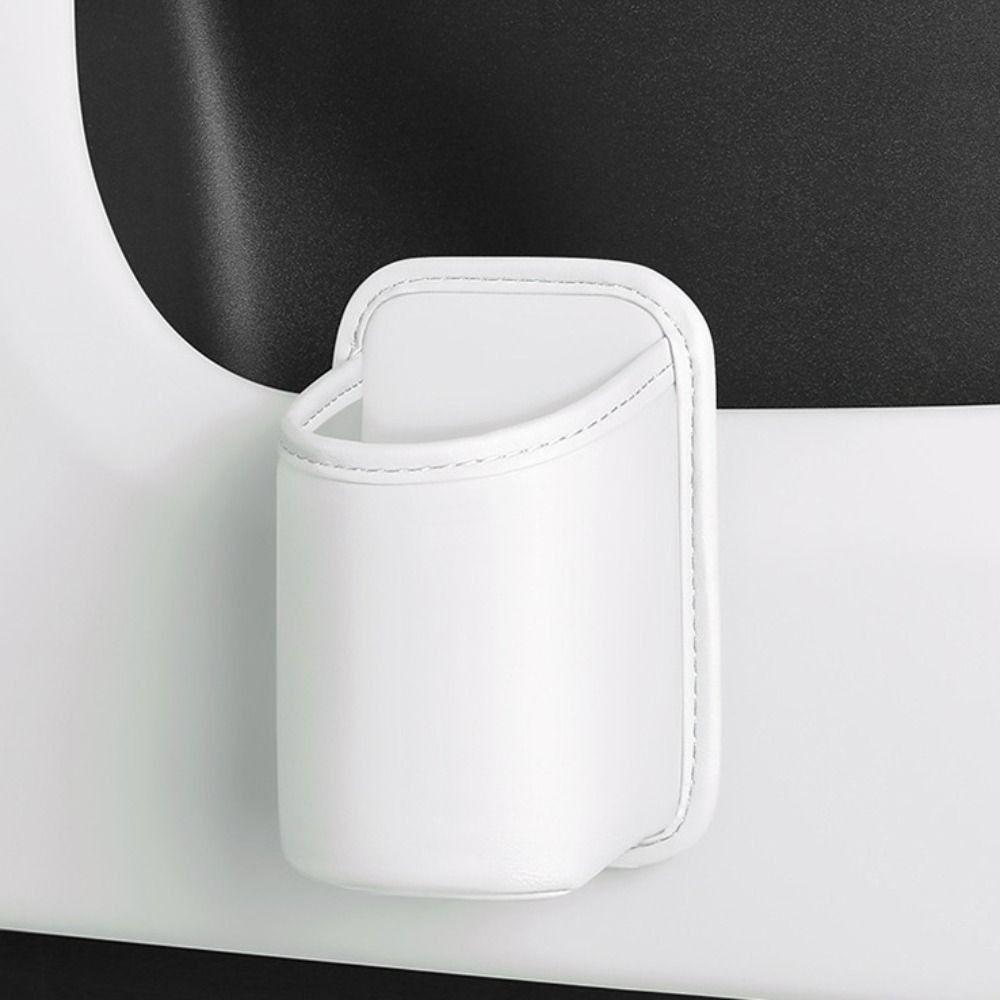 Anti-Sag Clip Leather Car Cup Holder Storage Bin Automotive Drink Rack Side Door