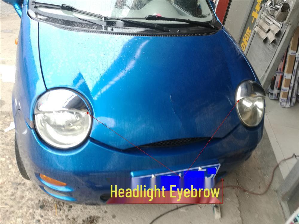 Chery Taillight & Headlight Eyebrow Frame Set - 3 Piece Lampshade Modification Kit.
