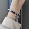 Jade beads small peach blossom woven bracelet female minority design students best friend gift beads bracelet knitting